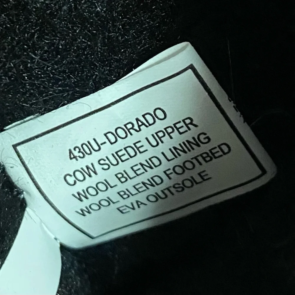 BearPaw Black Suede Sherpa Boots - Picture 6 of 10